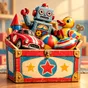 Retro Toy Box Coloring Book app icon