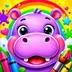 Baby Hippo: Kids Coloring Book app icon