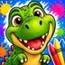 Happy Dino Coloring for Kids app icon