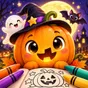 Cute Halloween Coloring Book app icon