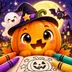 Cute Halloween Coloring Book app icon
