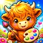 Highland Cow Coloring for Kids app icon