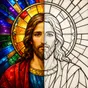 Stained Glass Bible Coloring app icon