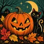 Vintage Halloween Coloring app icon