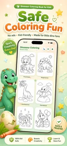 Happy Dino Coloring for Kids screenshot 1