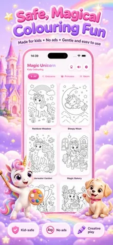 Magic Unicorn: Kids Coloring screenshot 1
