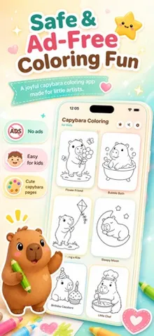 Capybara Coloring for Kids screenshot 1