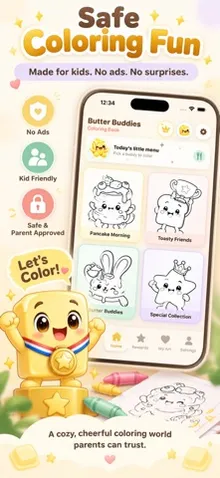 Butter Buddies Coloring Book screenshot 1