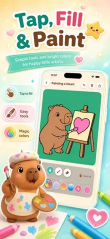 Capybara Coloring for Kids screenshot 2