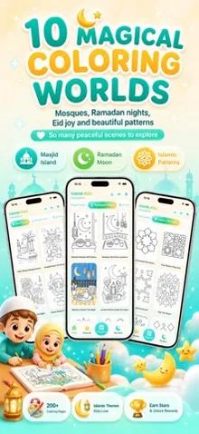 Islamic Kids Coloring Book screenshot 2