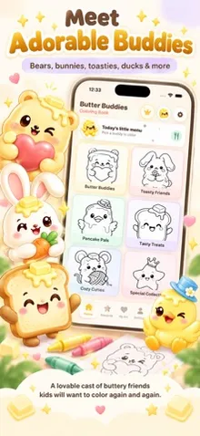 Butter Buddies Coloring Book screenshot 2