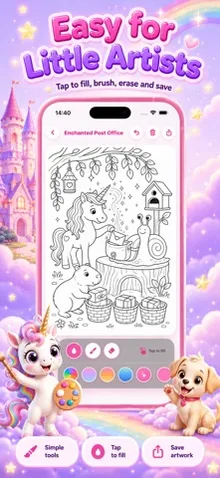 Magic Unicorn: Kids Coloring screenshot 2