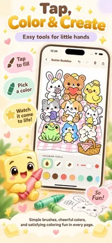 Butter Buddies Coloring Book screenshot 3