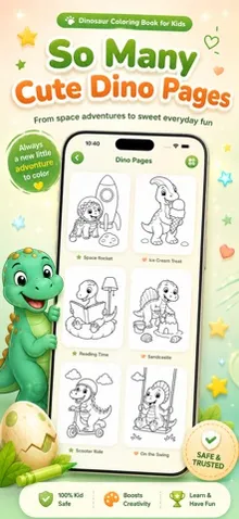 Happy Dino Coloring for Kids screenshot 3