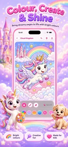 Magic Unicorn: Kids Coloring screenshot 3