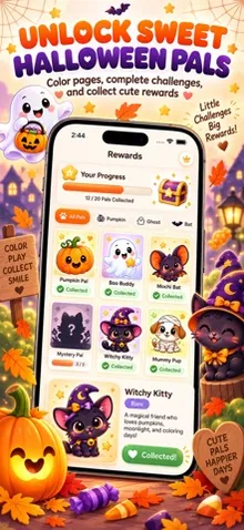 Cute Halloween Coloring Book screenshot 4