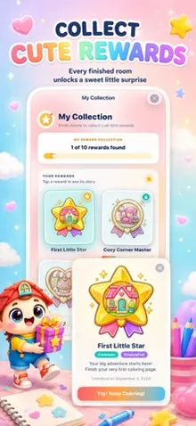Tiny Rooms Coloring for Kids screenshot 4