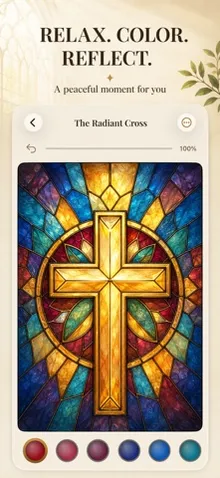 Stained Glass Bible Coloring screenshot 4
