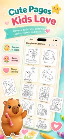 Capybara Coloring for Kids screenshot 4