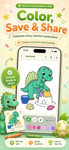 Happy Dino Coloring for Kids screenshot 4