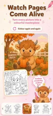Highland Cow Coloring for Kids screenshot 4