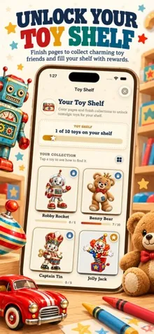 Retro Toy Box Coloring Book screenshot 4