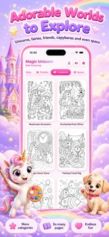 Magic Unicorn: Kids Coloring screenshot 4