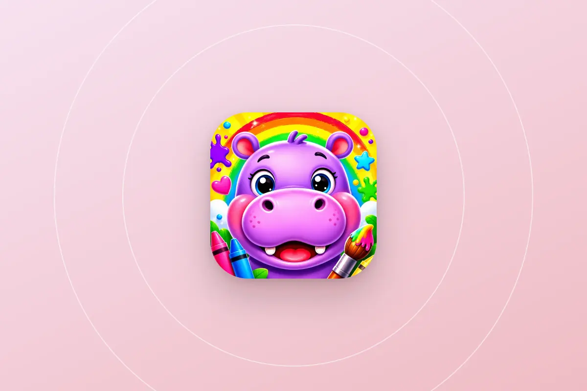 Baby Hippo: Kids Coloring Book Review